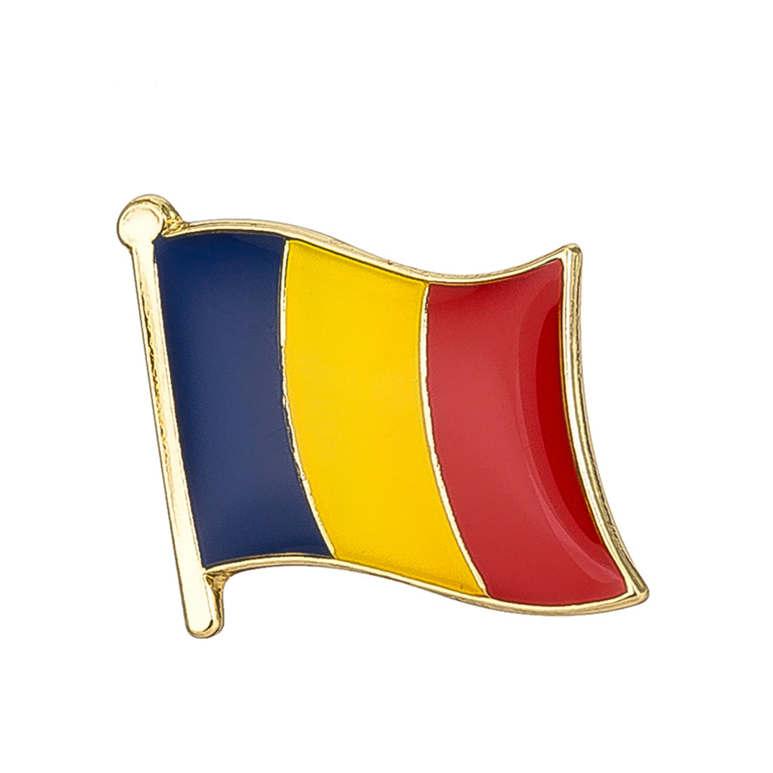 Romania Flag Lapel Pin - 3/4" x 5/8"