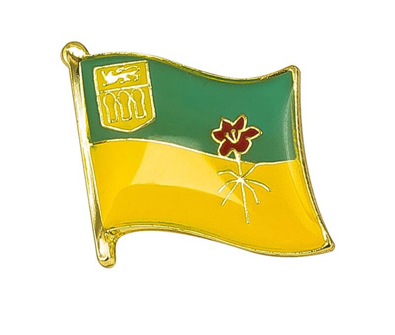 Saskatchewan Canada Flag Lapel Pin - 5/8