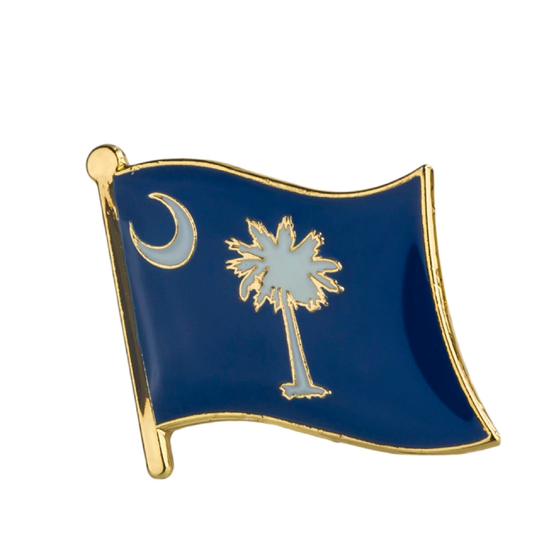 South Carolina Flag Lapel Pin 3/4" x 5/8"