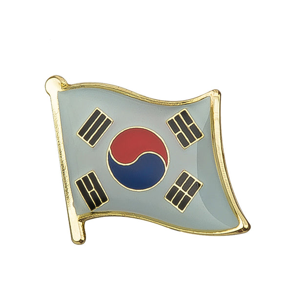 South Korea Flag Lapel Pin - 5/8" x 5/8"