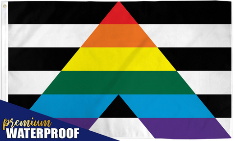 Gay Straight Alliance Waterproof Flag 3x5ft Poly (Ally)
