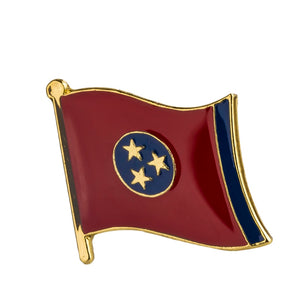 Tennessee  Flag Lapel Pin 3/4" x 5/8"