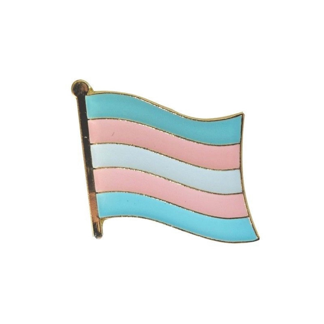 Transgender Flag Lapel Pin - 3/4" x 5/8"