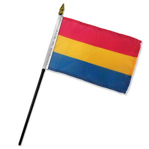 Pansexual 4" x 6" Single Hand Flag