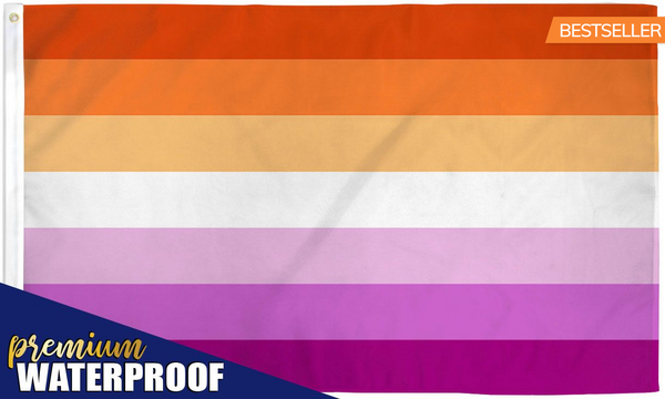 Lesbian Sunset Pride 3' x' 5 Foot Waterproof Flag POLY