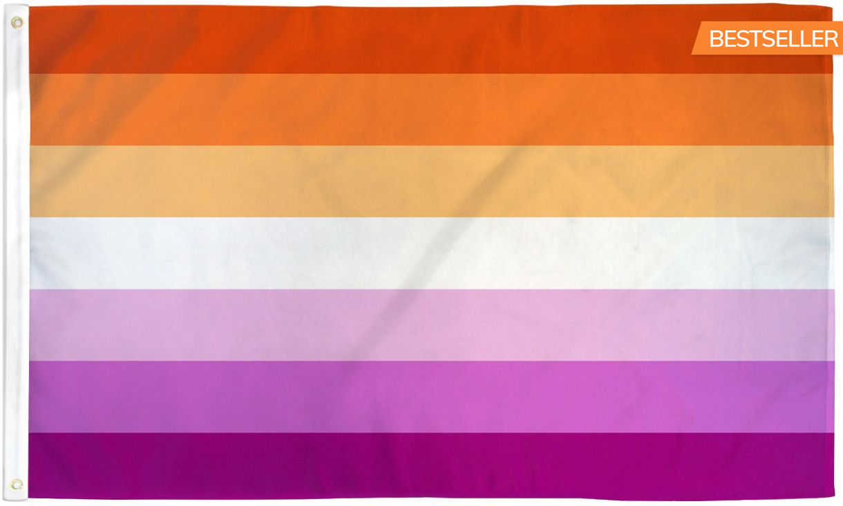 Lesbian Sunset 2' x 3' Wall Flag Poly