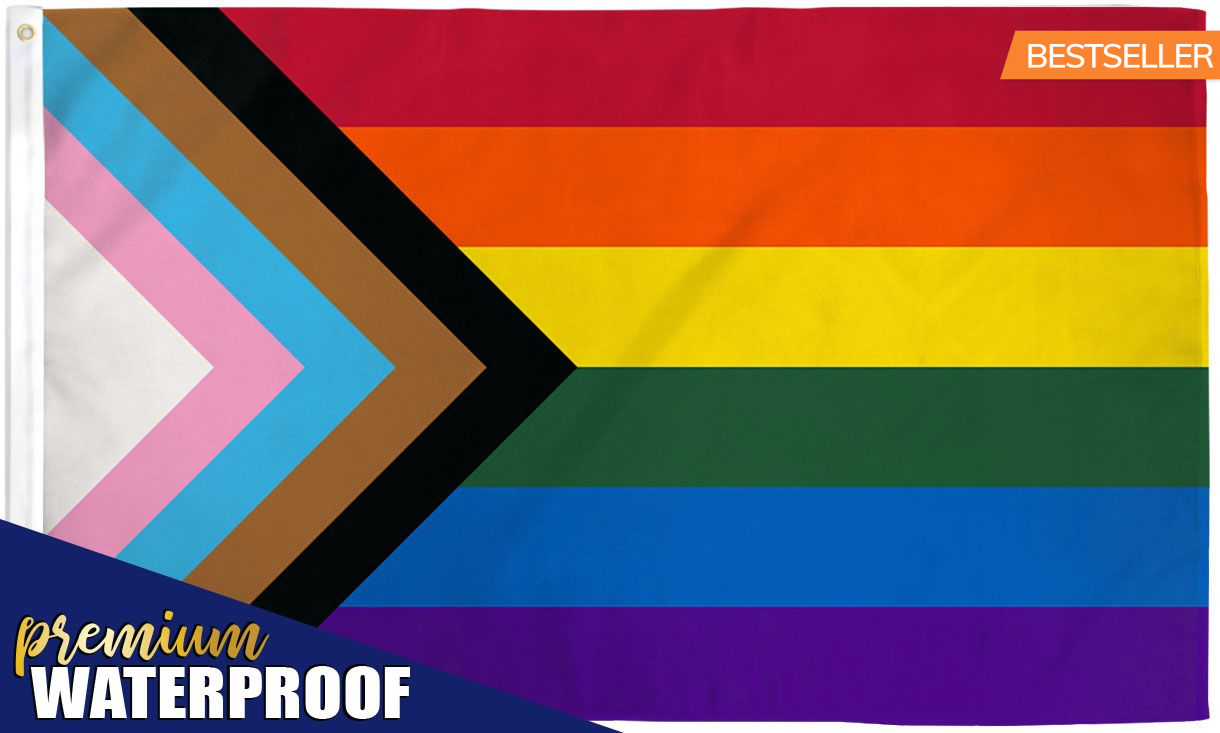 Progress Pride Waterproof Indoor/Outdoor Flag 2' x 3'