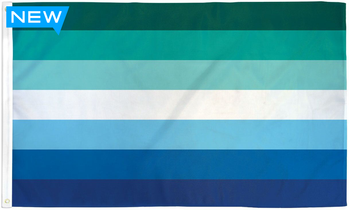 Gay Male Pride Flag 3' x 5' Feet Indoor/Outdoor Waterproof Gay Men