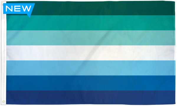 Gay Male Pride Flag 3' x 5' Feet Indoor/Outdoor Waterproof Gay Men