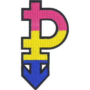 Pansexual Pride Symbol 2.6" x 3.2" - P-JSX-0099