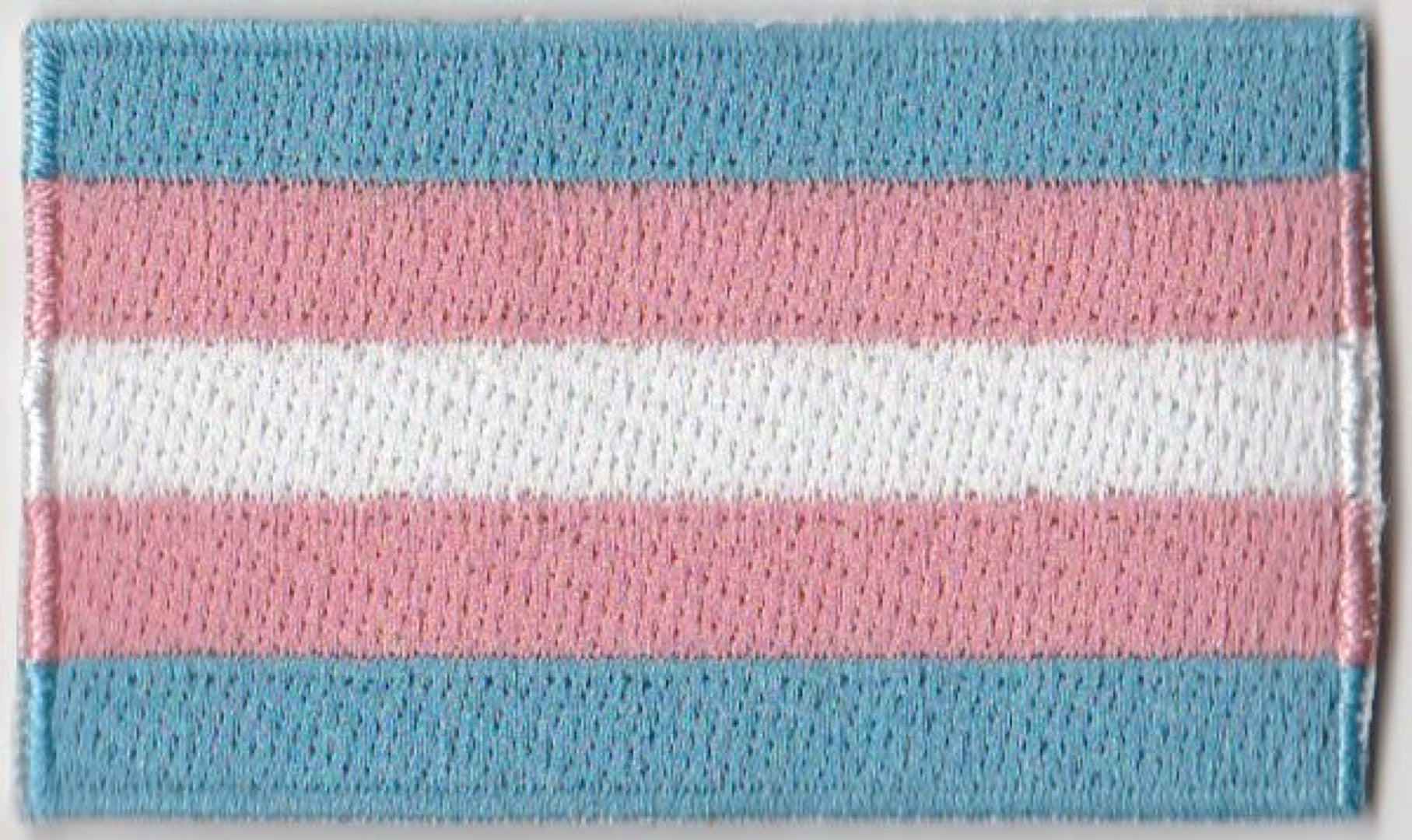 Transgender Flag Iron On Patch 2.5" x 1.5"